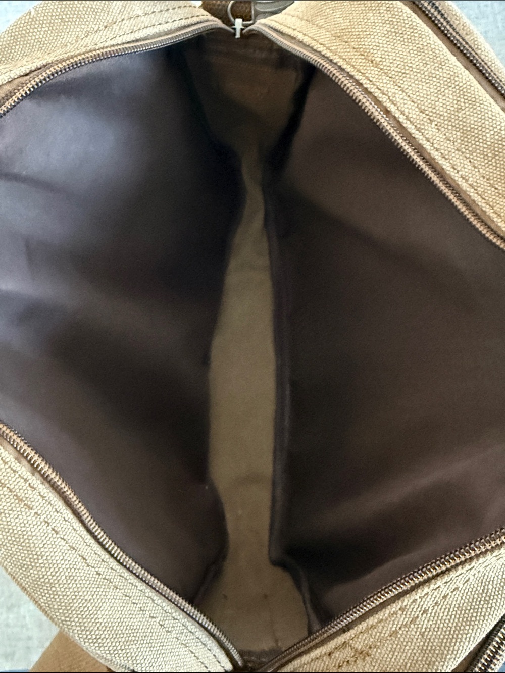 ✨ Topfox Vintage-Vibe Tan Canvas Crossbody Messenger Bag ✨ - Picture 12 of 12